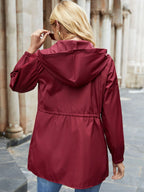 Women's Hooded Windbreaker - front view