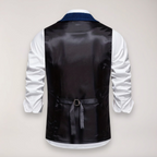 Men's Herringbone Waistcoat - Back with Buckle Adjuster