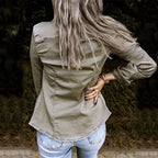 Women's Relaxed Denim Jacket - side view