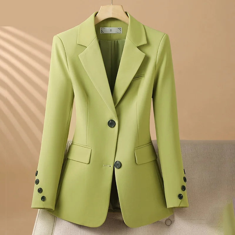 Women's Two-Button Blazer - Green