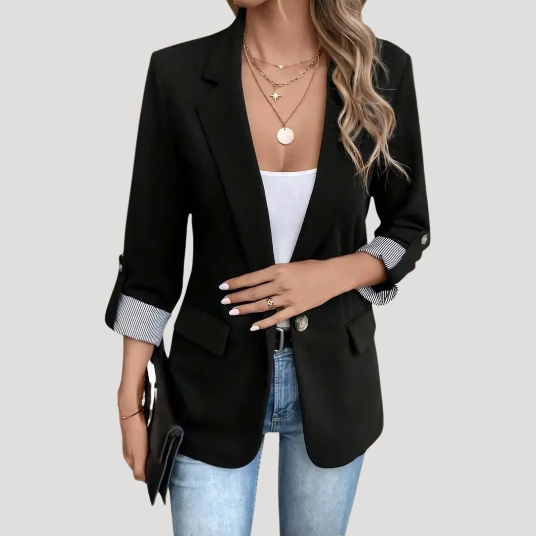 Women's Relaxed Blazer - Black